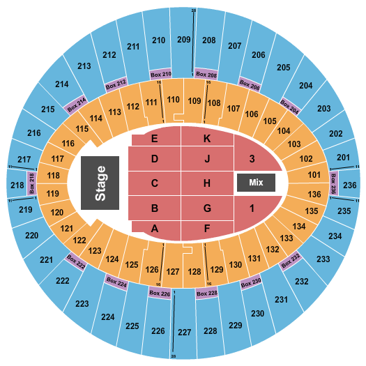 The Kia Forum Noah Kahan Seating Chart